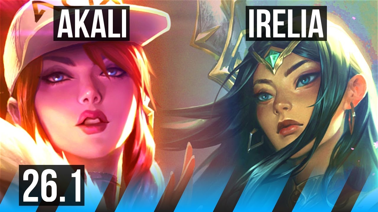 AKALI vs IRELIA (MID) | Perfect KDA: 13/0/8 | EUW Master | 26.1