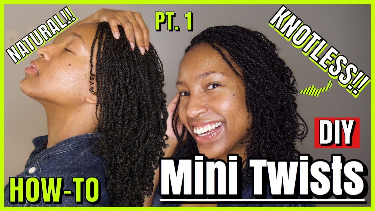 The Most Natural Mini Twist Extensions Ever! | Alternative Knotless Method | Detailed Tutorial