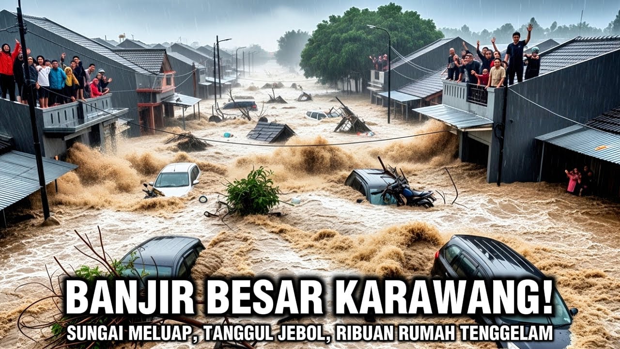 KARAWANG TENGGELAM | 13 KECAMATAN DAN RIBUAN RUMAH TERENDAM AKIBAT LUAPAN SUNGAI DAN BANJIR BESAR