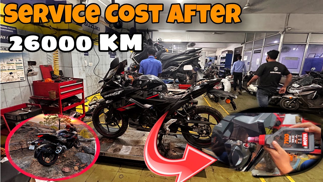 Service cost  🤔 of Suzuki Gixxer sf 155cc After 26000 KM