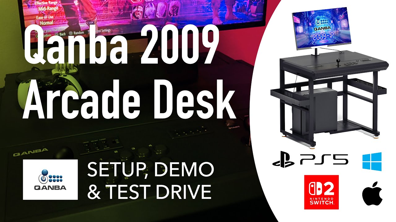QANBA 2009 Arcade Desk — Setup, Demo & Test Drive