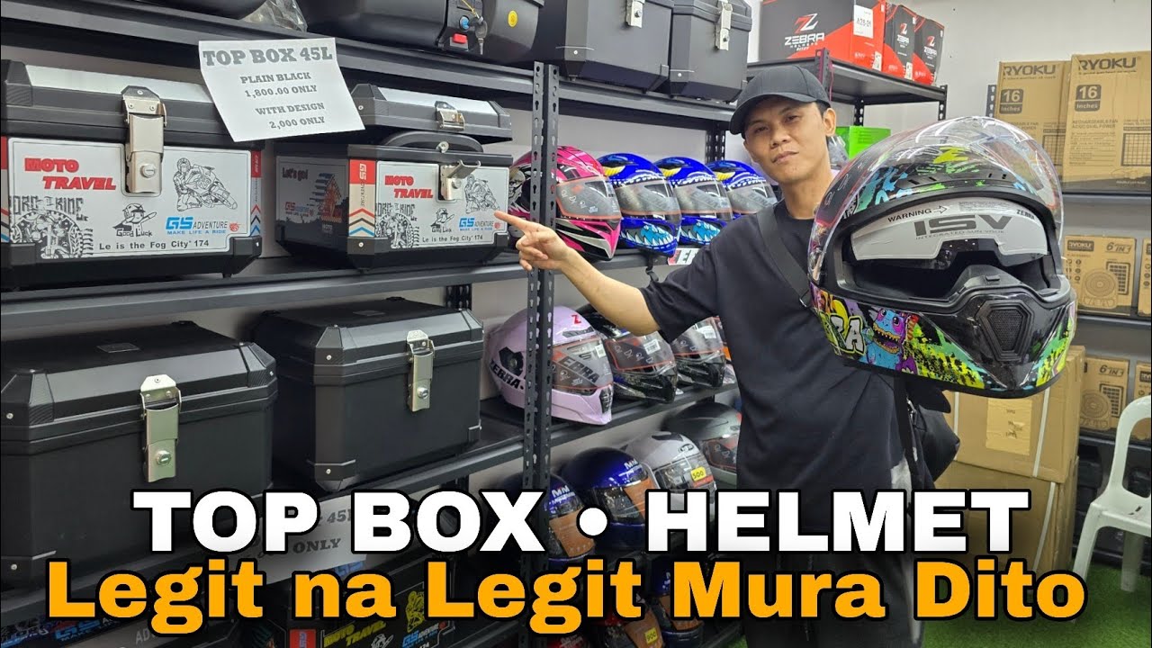 TOP BOX and HELMETS | DITO LEGIT NA MURA LAHAT 