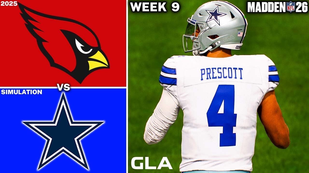 Cowboys vs. Cardinals | Week 9 Simulation | Madden 26 PS5 Gameplay