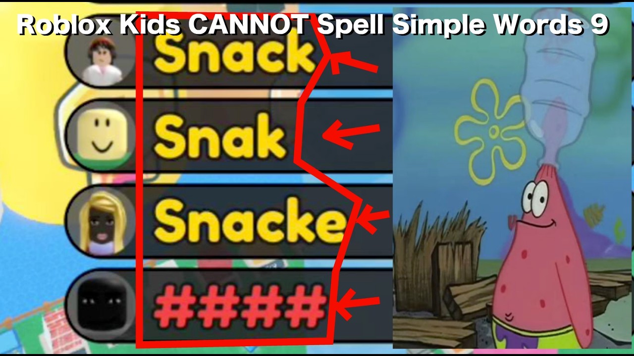Roblox Kids CANNOT Spell Simple Words (part 9)