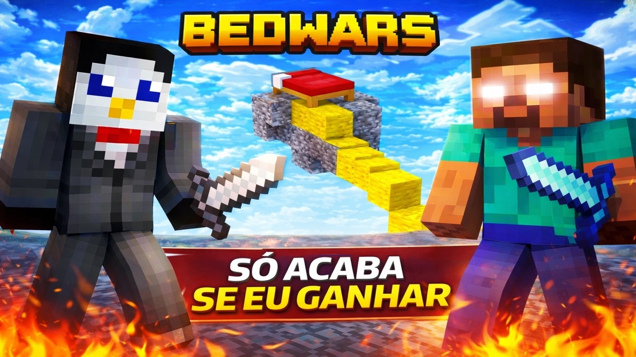 BED WARS, mas o vídeo só acaba SE EU GANHAR!