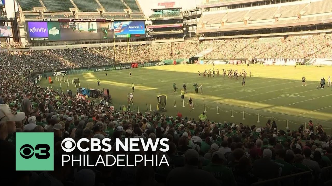 Philadelphia Eagles hold only open practice of 2025 training camp at Lincoln Financial Field