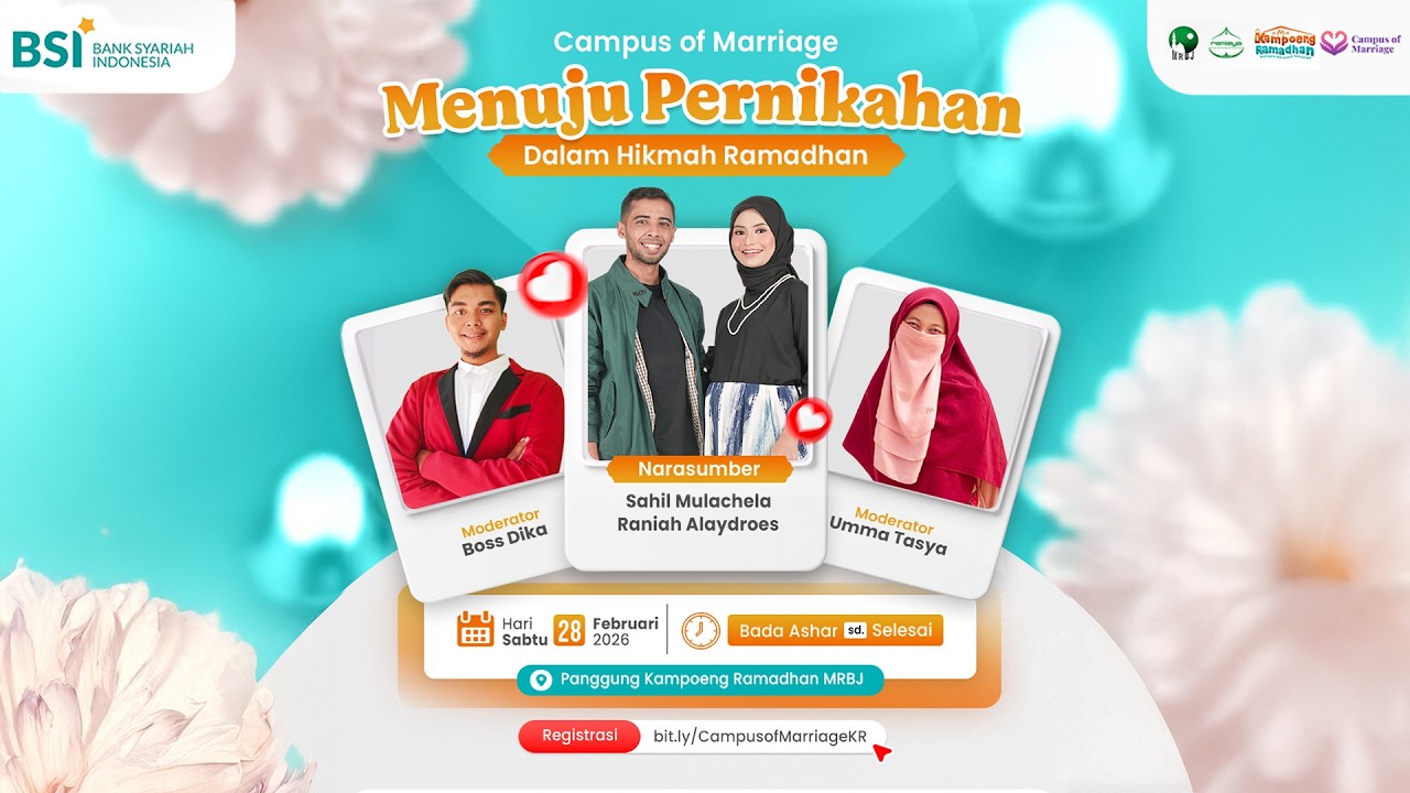 🔴[LIVE] Menuju Pernikahan Dalam Hikmah Ramadhan | Sahil Mulachela & Raniah Alaydroes | MRBJ TV