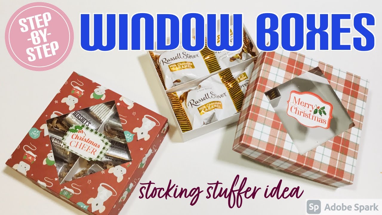 STOCKING STUFFER AWESOMENESS/ EASY DIY WINDOW BOXES/ MAKE STOCKING STUFFER TREAT BOXES