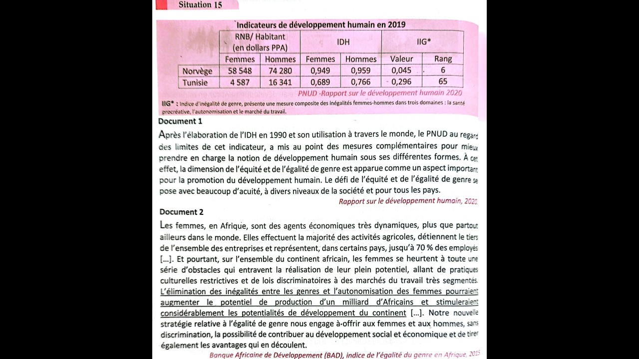 Situation 15 page 112. Croissance économique : progrès ou menace pour le bien-être ?