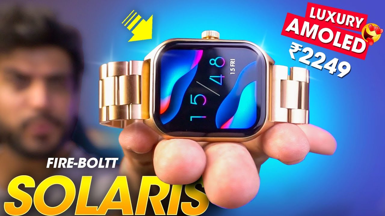 This *LUXURY AMOLED* Smartwatch is VALUE FOR MONEY! ⚡️ Fire-Boltt SOLARIS Smartwatch Review!