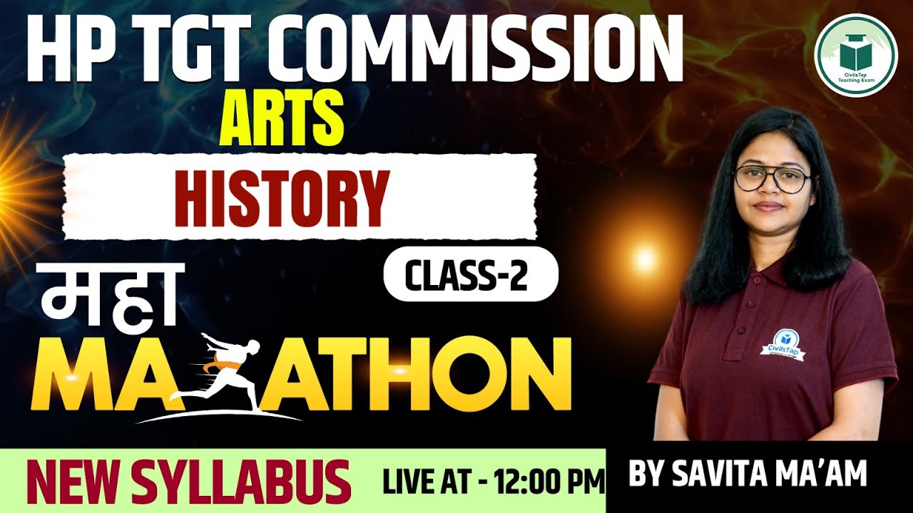 HP TGT Commission History Marathon | New Syllabus Complete Coverage | Arts | Civilstap