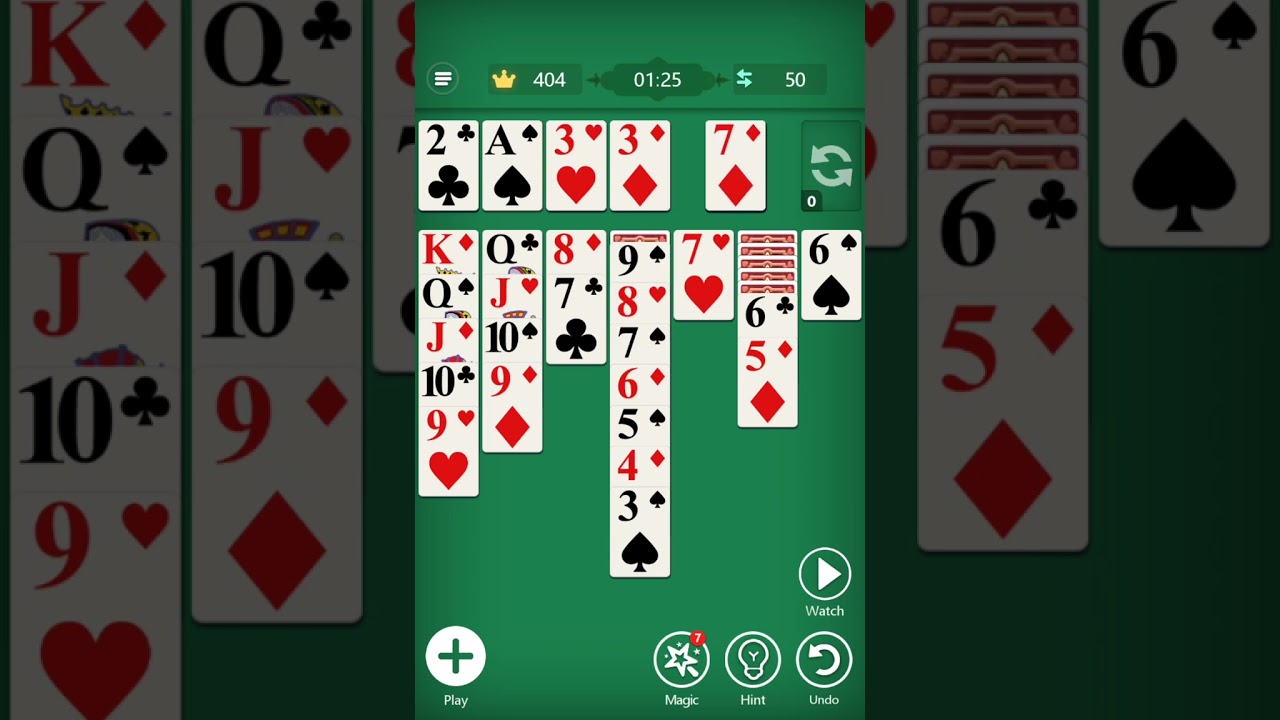 Solitaire Master Klondike Patience Card Game