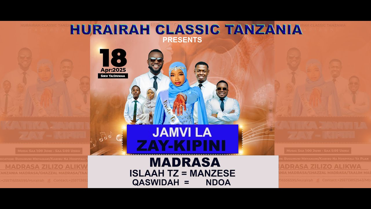 #LIVE..HILI HAPA JAMVI LA MADRASA TATU BUGURUNI ..HAWA NI ISLAAH TZ QASWIDA NDOA STARA