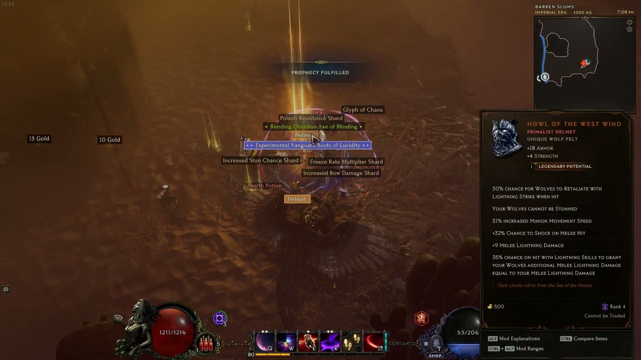 Wraithlord Helmet Find From Exiled Mage