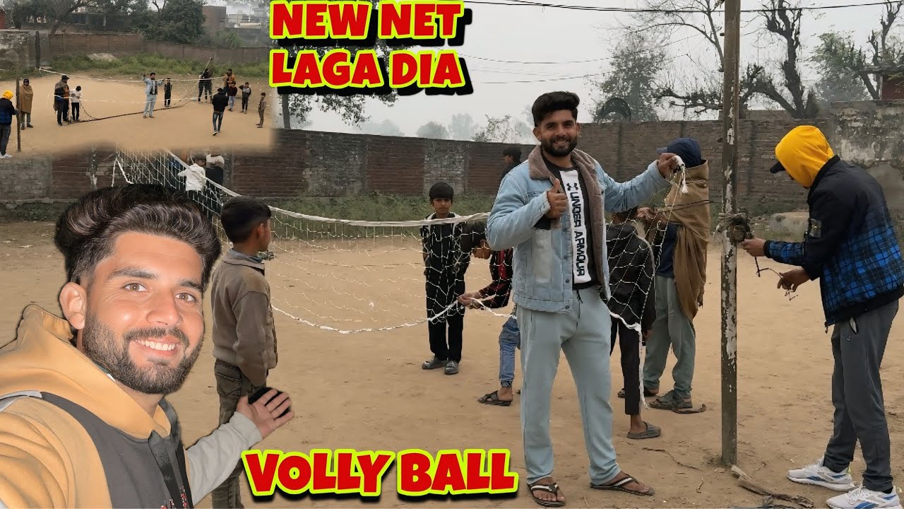 Whole Village Ke Liye New Volleyball 🏐 ka Net Laga Dia😍 