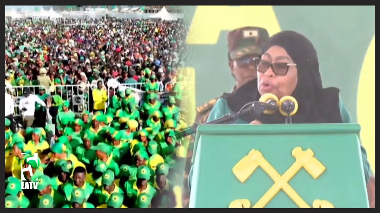 RAIS SAMIA AZUNGUMZA KINYAKYUSA UTASEMA NI MZAWA VILE | UMATI MZIMA WAIBUKA NA SHANGWE ZITO