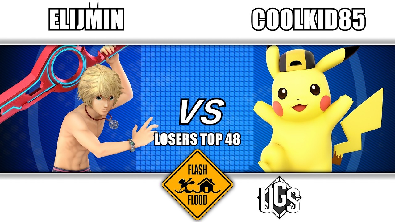 Flash Flood - Losers Top 48 - elijmin(Shulk) Vs. CoolKid85(Pikachu)
