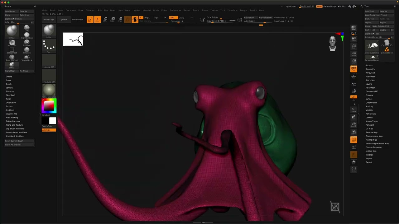Intro to ZBrush 23  Sculpris Pro Mode