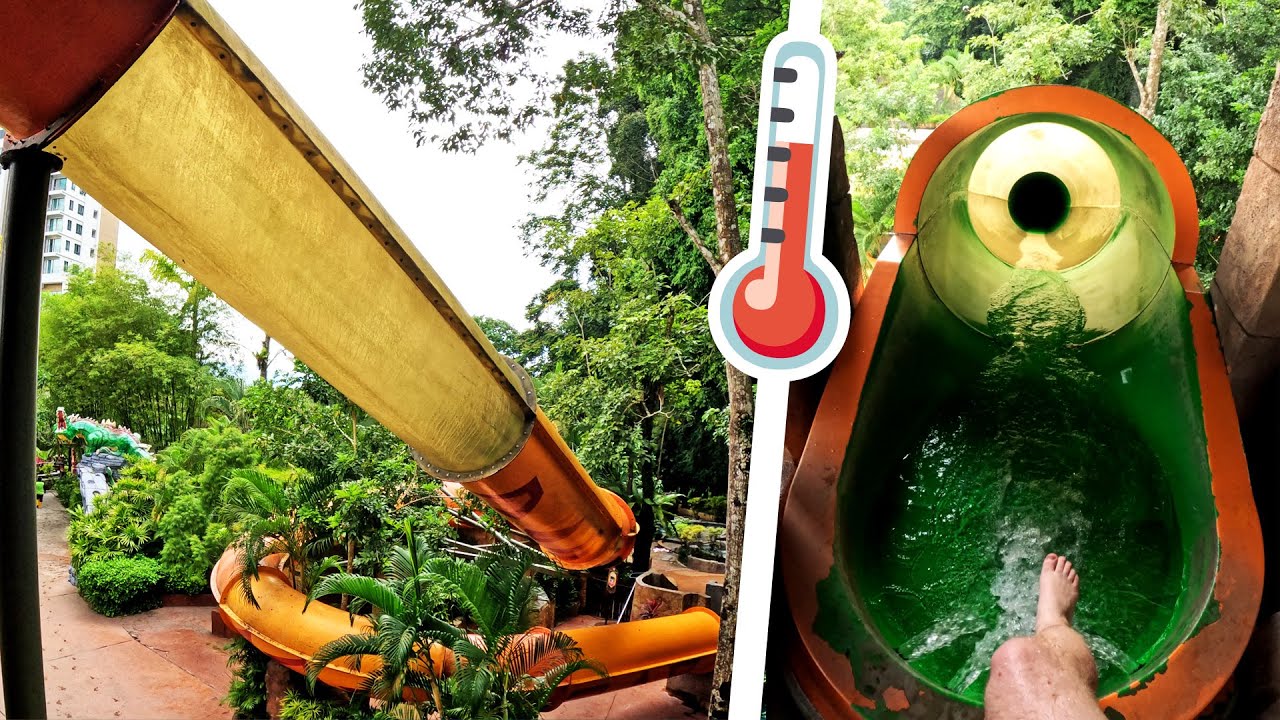 Saphira's Twisters Water Slide [100 °F Water] Lost World of Tambun