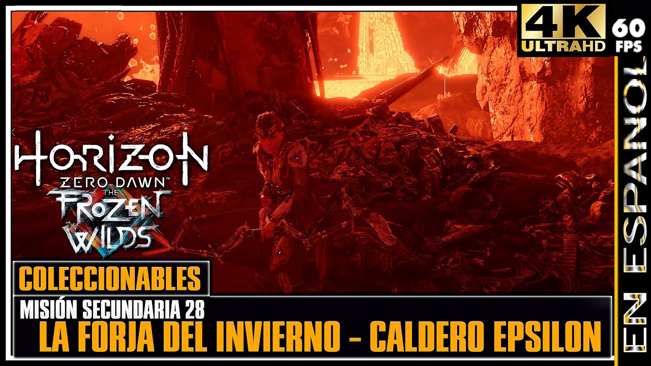 Horizon: Zero Dawn Guía completa 100% |Misión: secundaria 28. La Forja del invierno |caldero Epsilon