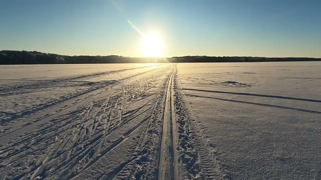 Finland Imatra cross-country skiing on Lake Saimaa Feb 2026
