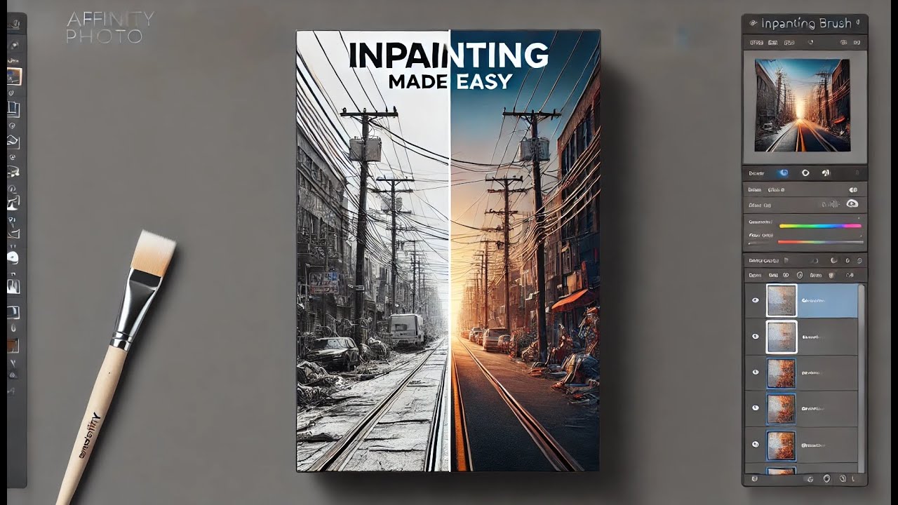 Affinity Photo - Inpainting for Content Aware Fill for Retouching and Removing Objects from a Photo