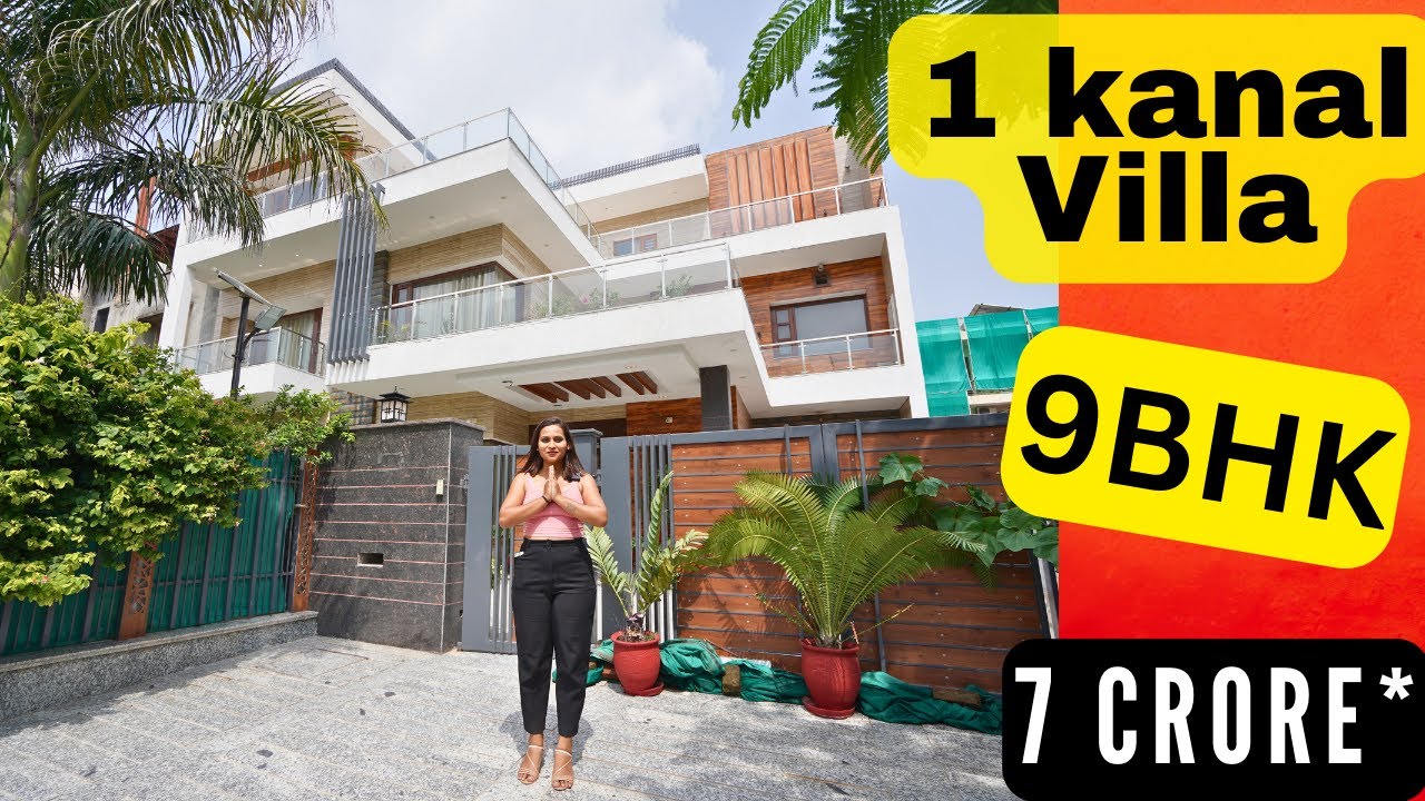 Luxurious 9BHK Villa | 1 Kanal House at Mohali |  Magnificent Interior | House Tour