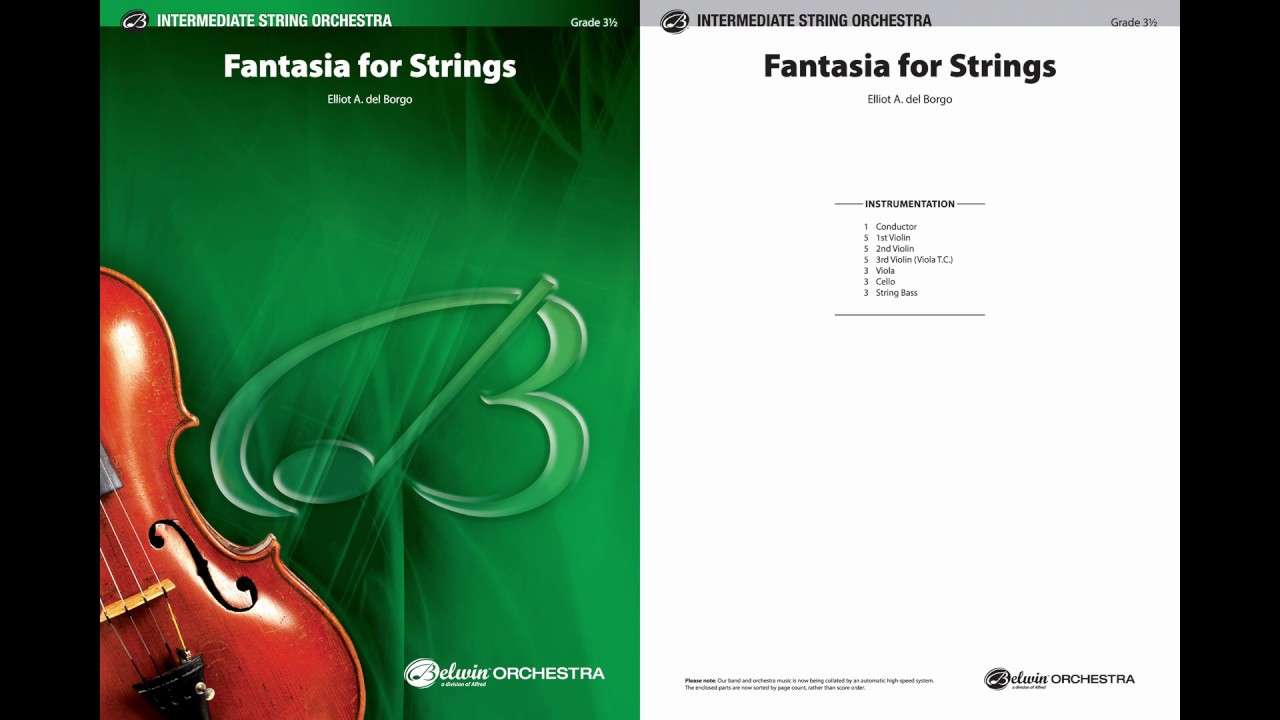 Fantasia for Strings, by Elliot Del Borgo – Score & Sound