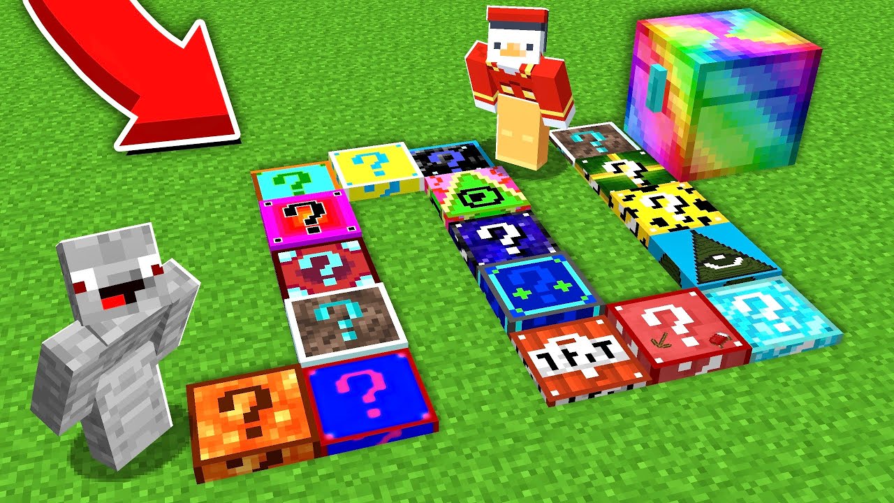 1000€ LUCKY BLOCK MONOPOLY in Minecraft