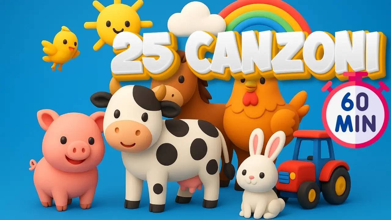 🎶 25 Canzoni per Bambini – Raccolta Completa di Canzoni Educative e Divertenti 🎶