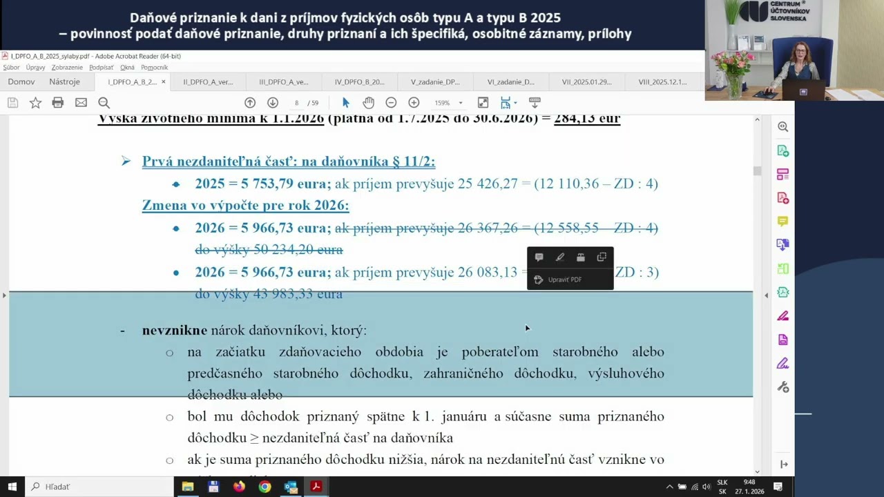 Nezdaniteľná časť na daňovníka