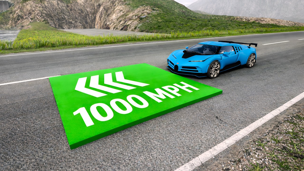 Cars VS dash plate 1000Mph🤯 in Beamng Drive🔥