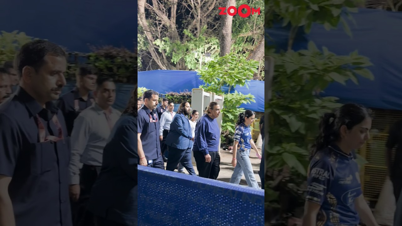 Anant Ambani-Radhika Merchant LEAVE with Mukesh Ambani & Isha Ambani in the same car post MI match