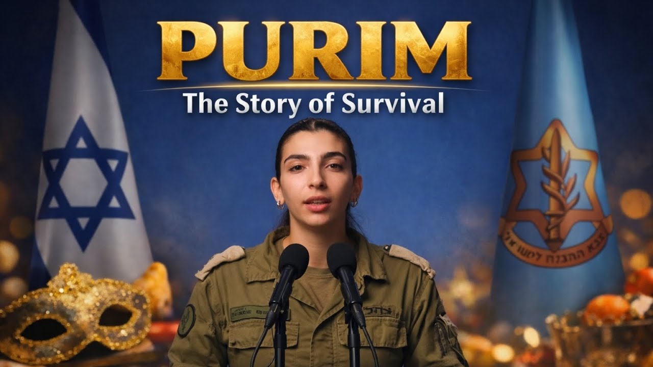 Operation Roaring Lion ! The story of purim repeating itself. Watch the IDF officer inspiring all.