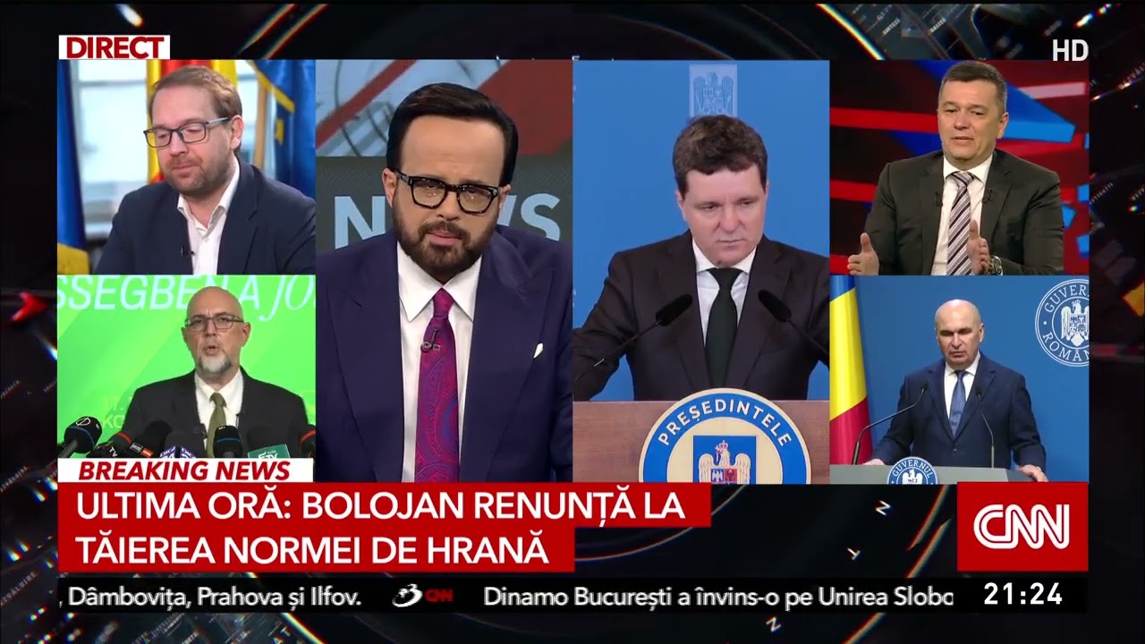 Ultima oră: Bolojan renunță la tăierea normei de hrană