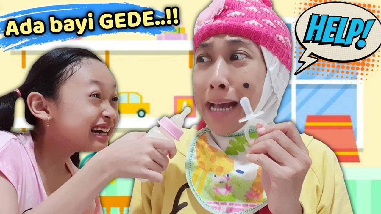 Pengen Punya Adik ?!? Mbak Kunyit Jadi Baby Untuk Menghibur Aqilla 😄 Drama Aqilla's Diary