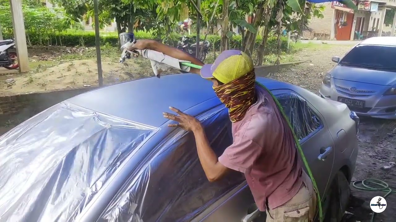 Vios gen 2 silver ke abu abuan, repair cat body