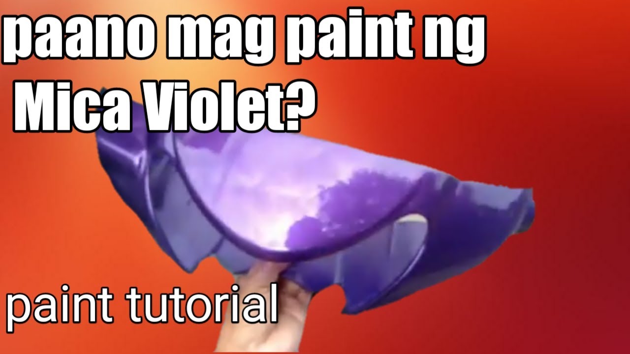 PAANO mag pintura ng Metallic Violet / how to paint mica Violet