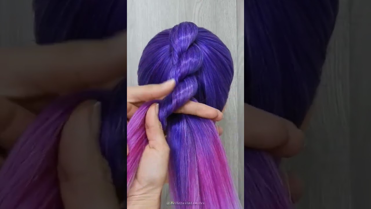 Trenza de 2 | Peinados F&aacute;ciles con Coletas Altas