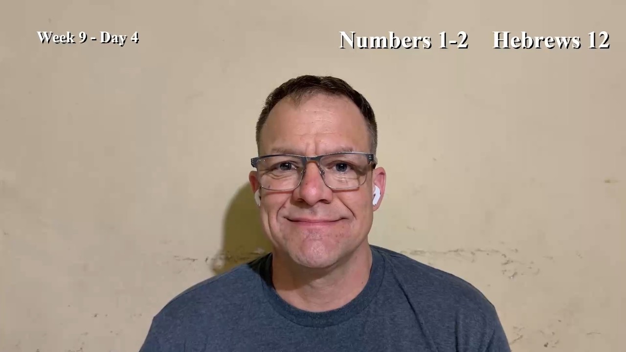 Bible Reading | Week 9 Day 4 | Numbers 3-4, Hebrews 12