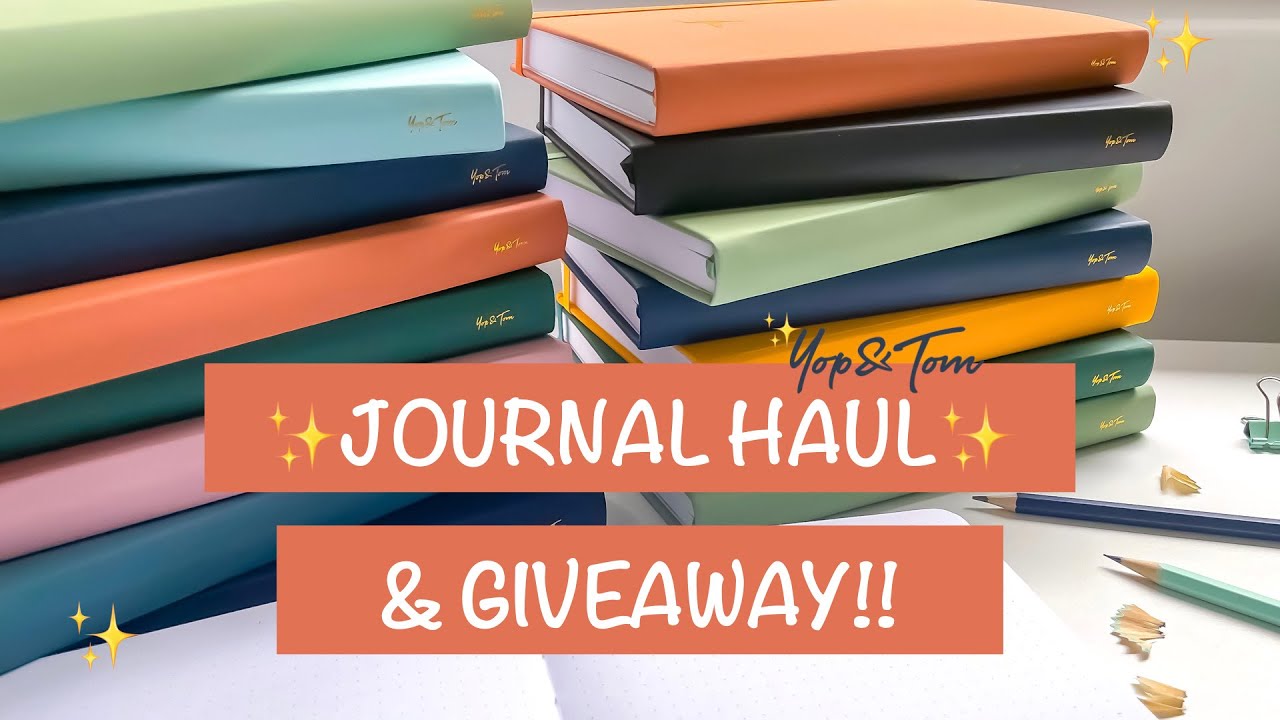 📚 MY JOURNAL COLLECTION & 100K GIVEAWAY!🥳 Ft. Yop & Tom✨