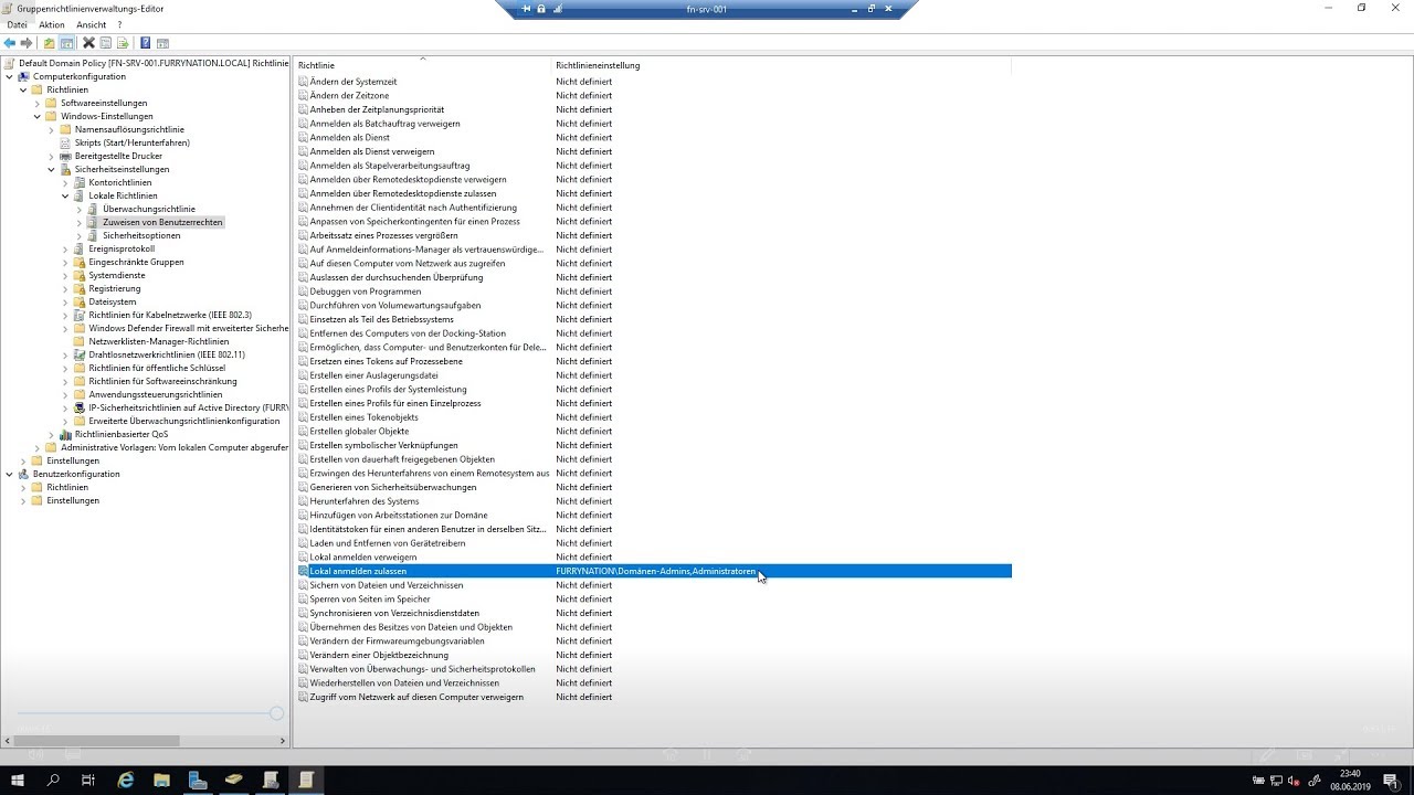 ► Windows Server 2019 | Benutzer Anmeldung Erlauben/Verweigern + PW [GPO][Tutorial][Deutsch]
