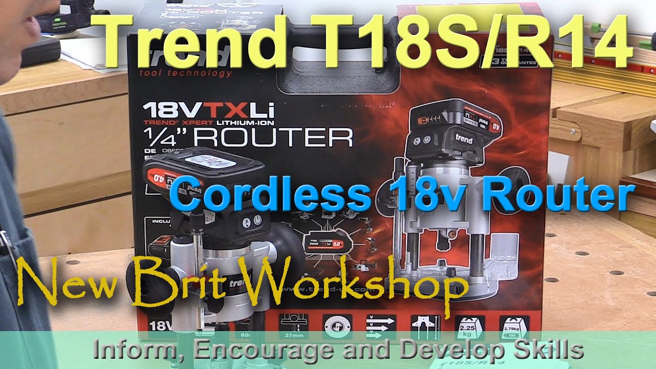 Trend 18v Cordless Router