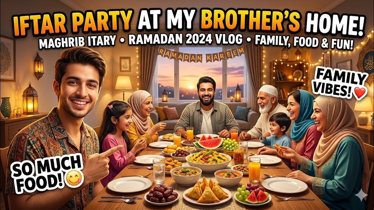 Iftar with family and anniversary or brother 