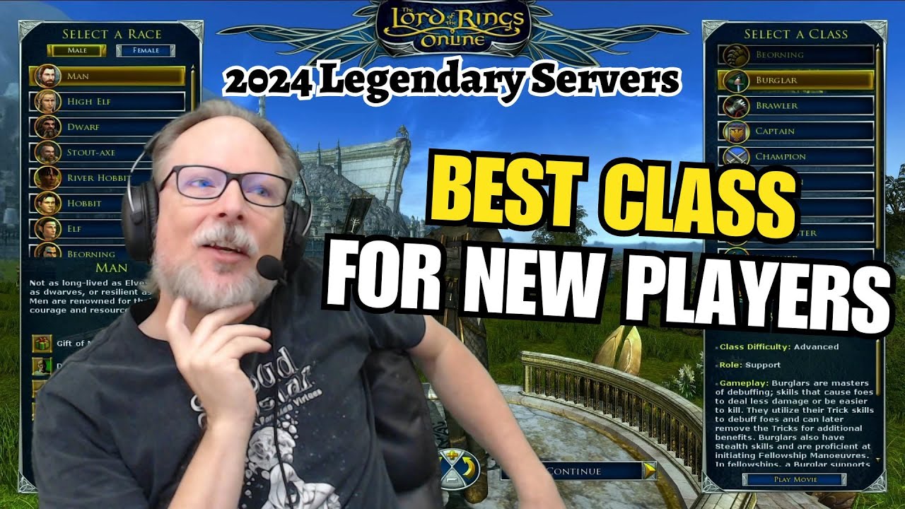 Лучший класс для новых игроков на легендарных серверах Lord of the Rings Online в 2024 году