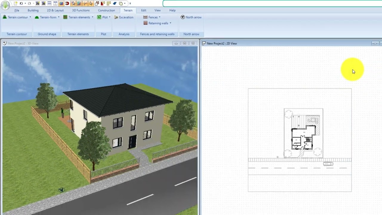 Visual Building: determine the north direction in your floor plans