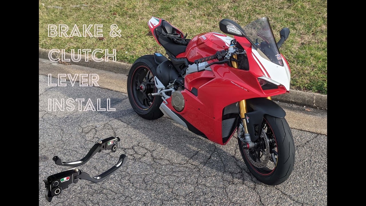 Brake & Clutch Lever install tutorial how to. Ducati Panigale V4 S TWM, Brembo, Rizomo