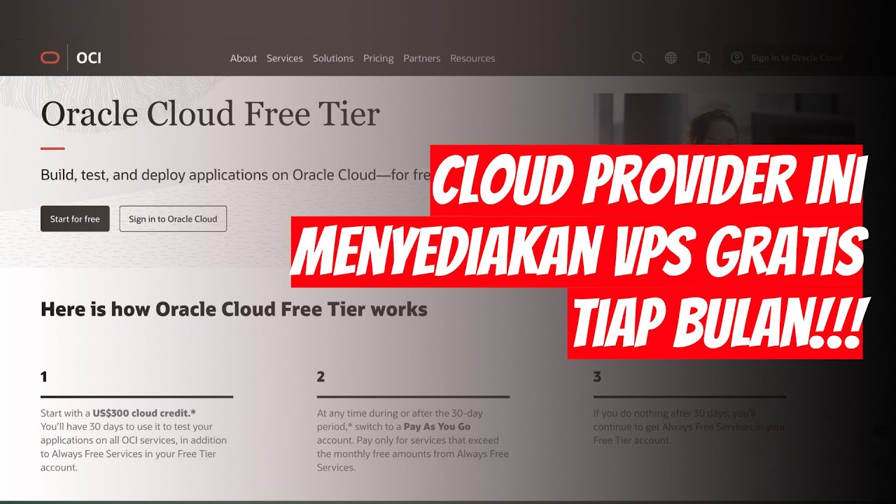 Dapat VPS Gratis Tiap Bulan Dari Oracle Cloud Infrastructure!