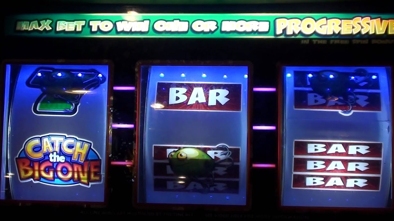 REEL EM IN SLOT MACHINE BONUS ROUND - PROGRESSIVE WON