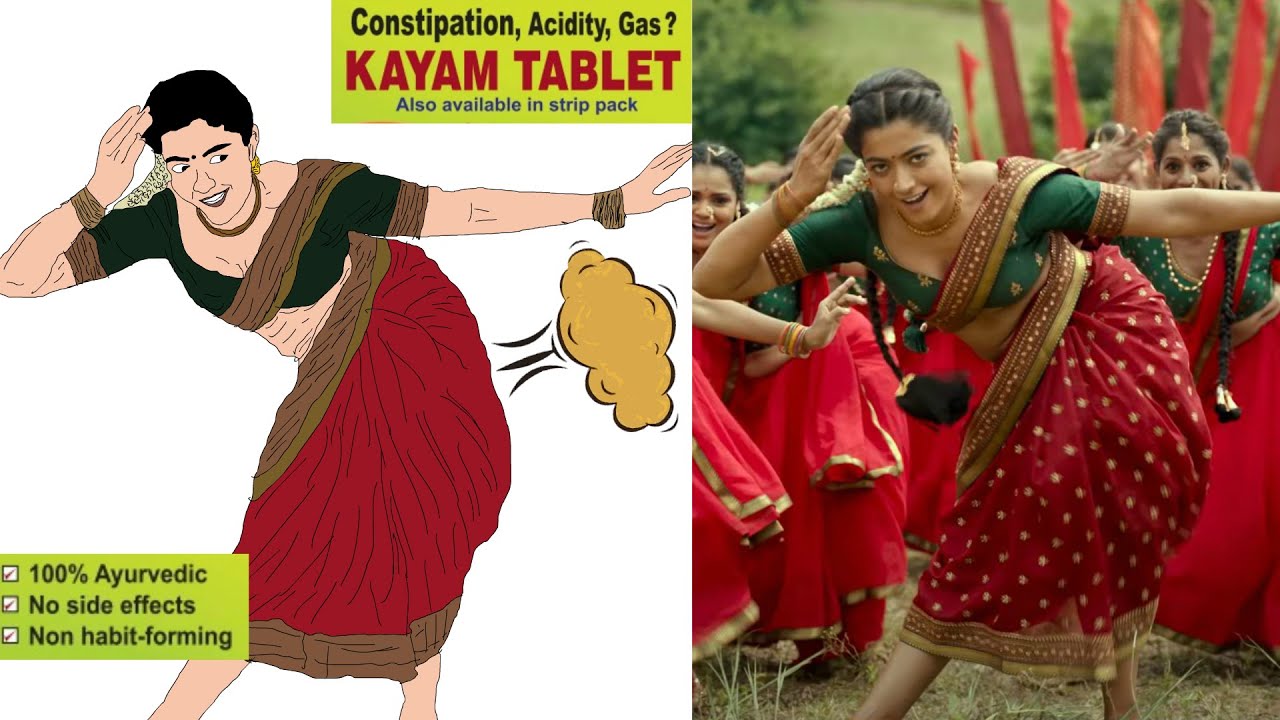 Pushpa: Saami Saami - Full Video Song  Drawing meme | Allu Arjun | Rashmika Mandanna